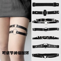 Leg ring jewelry leg ring jk thigh strap female jewelry dark Japanese leg with thigh ring punk leg bow
