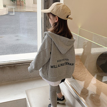 Girl Jacket Spring Autumn CUHK Tong 2022 New Ocean Gas Trendy Gush Warm Style Princess Wind Fashion Children Tide