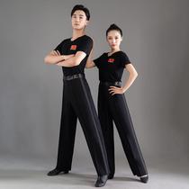 Latin dance practice Modenpants mens pants Pants Ballroom pants Dance Long pants Dance Girl National Peuga New Square Mens practice