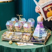 Light extravagant mug suit home living room high face value glass water glass water with modern minimalist fashion kettle whole set