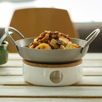 Dry pot pan with commercial creativity net red special stove Ming stove Home Non-stick Pan Big Plate Upscale Hotel Cutlery