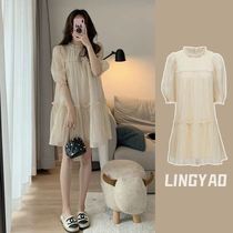 Fa-style first love sweet and slimmy small sub-dress woman summer new light and high level sensational snowspun short skirt