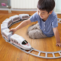 Ultra Long High-speed Rail Train Toy Children Electric Steam Belt Track Harmonious Renaissance Number Small Train Multifunction Bullet Train