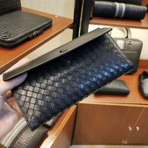 BV WHQN MAQH new wallet male Young Buffalo leather handmade knitting wallet for young men