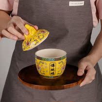 Buddha jump wall stew Cup ceramic Buddha jump Wall small stew cup water stew Cup Sand County snack crock large and medium small hotel meal