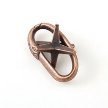 Golden Cicada Hulking Puzzle Toy Zinc Alloy Unlock Horseshoe Lock Dude Lock Magic Ring Love God Lock Divine Force Lock Quadrilateral Lock