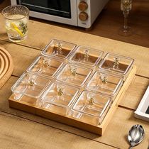 Nine Palace G Cutlery Fruit Pendulum Pan Small Delicately Divided Gdried Fruit Snack Pan Glass Home Living Room Classified Small Dish Dip