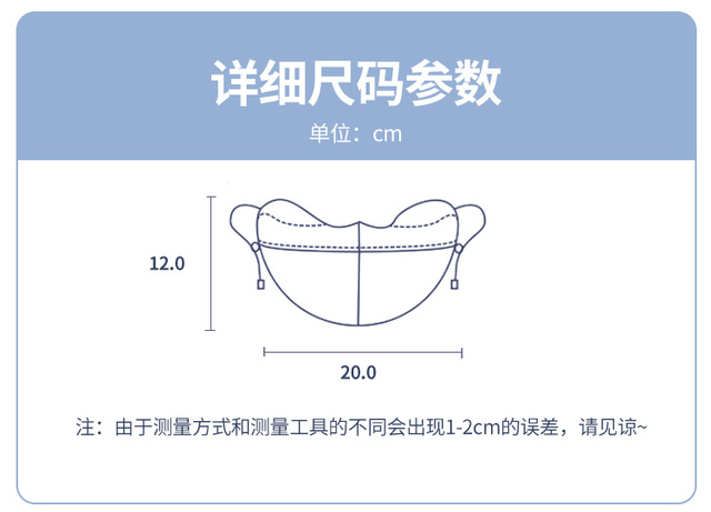 弧度口罩裁剪图及尺寸图片