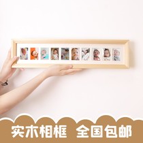 Childrens certificate photo photo frame Nordic Wind swing table Exquisite Creative Photo Photo-tailored Puzzle Crystal Photo Frame Baby Swing