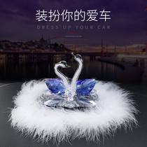 Car Perfume Pendulum Mesh Red Goddess Car Accessories Car Crystal Swan On-board Perfume seat Pendulum Decorated woman