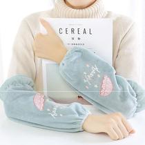 With down jacket sleeves new 2021 pure cotton adult female Korean plush sleeves winter ladies fashion sleeves