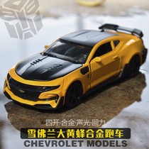 New Bumblebee alloy car model simulation car model childrens toy car car car Boy back Force