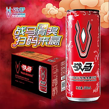 战马能量型维生素功能饮料310ml*24[20元优惠券]-寻折猪