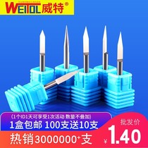 Wittertungsten Steel 4mm Single-Edge Spiral Milling Cutter Subacrylic Pvc Advertising Cutting Milling Cutter Numerical Control Computer Engraving Cutter