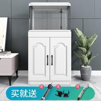 Living room 2021 large new home simple modern sofa next to the fish tank free of water change self-cleaning cabinet integrated