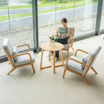 Office leisure meeting lounge reception chair to discuss sofa book café café dessert milk tea shop table and chair combination