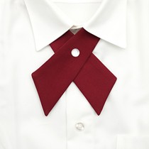 Cross bow tie poop Ding bear original JK solid color cross bow tie female student Japanese uniform small object