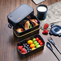 Weight Loss Lunch Box Double Lunch Box Lunch Box Lunch For Office Workers Day Style Separation Type Fat Reduction Fitness and Japanese Dining Box Can Be Slightly
