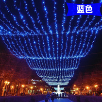 led colored lights flashing lights string lights starry lights outdoor waterproof 100 meters outdoor holiday Christmas tree lights decorative lights