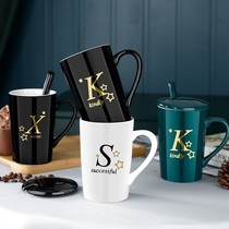 Hanging ears coffee cup ceramic high value mug simple retro drinking cup home womens net red cereal Han