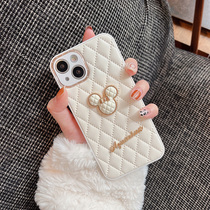 Small fragrant wind Mickey head to apply Apple 13Promax mobile phone shell iPhone13 cortex 12 Womens all-bag 11 Cartoon Xs Max Silicone Anti-Fall Xr Lavish X Little Crowdgoddess