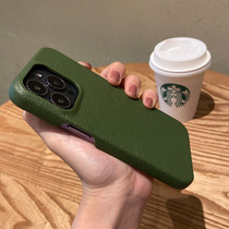 Macroporous cortex Half-pack applicable Apple 13Pro mobile phone shell iPhone12 new simplicity approx. 11 12 high-end pure color xsmax ultra slim male and female xr anti-fall 13Proma