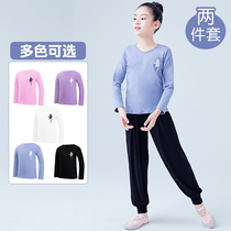 children's autumn winter dance costume kung fu suit girls chinese dance bodysuit children's latin dance costume dance clothes