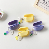 Suitable for Huawei freebudspro protective sleeve Freebuds Pro headsets Liquid Silicone Gel Soft Shell Purple