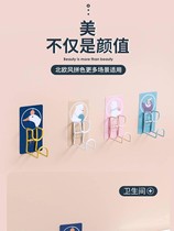 Cartoon Stainless Steel Face Basin Rack Free to contain shelf Bathrooms Kitchen Wall-mounted Towel Rack Pylon