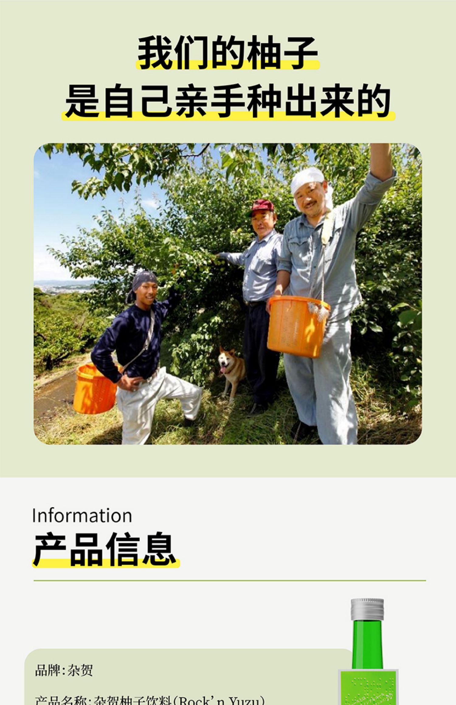 杂贺果味柚子饮料日本原装进口720ml