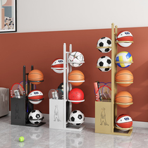 Basketball Containing Shelf Home Indoor Sports Theorist Shelves Foot Volleyball Class Storage Frame Badminton Racket Placement