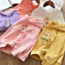 Childrens clothes 2021 Spring childrens clothing girls leisure spring new female baby spring cotton coat Korean version of foreign gas