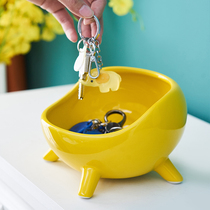 High End Living Room Remote Control Tray of Atmosphere Xuanguan Introductory Art Decorations Shoes Cabinet Upper Key Containing Box