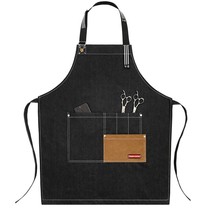 Han edition fashion cowboy apron café café cafeteria work clothesbarbers draw printed print custom logo