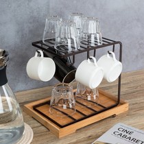 Small glass cup holder cup shelving water glass draining rack cup accommodating small trays Home tea cup shelf Desktop