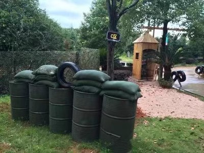 Thickened anti-corrosive army Green not to drop color canvas sandbag flood control flood control with sandbag live-action CS field site arrangement-Taobao