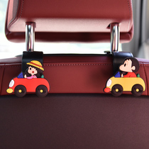 Car hanger rear seat rear seat back multifunction small hook Cartoon cute vehicle set containing interior trim