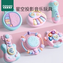 Baby hand drum childrens hand rattle early education 8 puzzle 0-1 years old 6-12 months baby toys 2 music