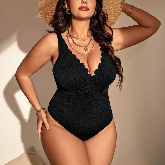New European and American fat mm large-size vest-style solid color swimsuit one-piece slim fit hot laser cut bikini
New European and American fat mm large-size vest-style solid color swimsuit one-piece slim fit hot laser cut bikini