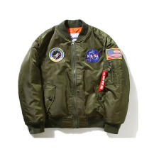 Hong Kong tide brand jacket Mens pilot baseball suit Tide brand European and American street ma-1 plus cotton astronaut plus size jacket