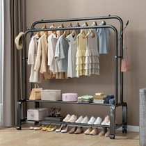 Indoor Easy Home Vertical landing airing Easy clothes hanger hanging Easy net red cloak hat rack bedroom sunclothes rack
