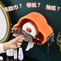 Cloud Tissue Box Tickle Free Face Towel Organizer Bathroom Wall Mounted Waterproof Storage Rack Toilet Paper Box