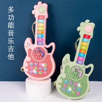 Children's little guitar baby violin instrument enlightened early teaching of multifunctional electronic piano music toy Ukriri