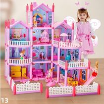 Princess Toys girls Barbie children Aesha Villa Eva house Home Emulation Castle Suit Model Gift