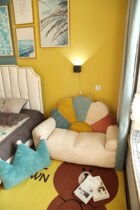 Sloth Sofa Rental House Eu Style Bedroom Net Red single room Easy small family Type cute modern minimalist