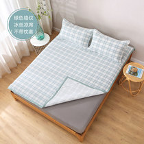 Bamboo Fiber Mat Three Sets Breathable Summer Ice Silk Soft Mat Students Dorm Room Washable Folding Children Bed Linen