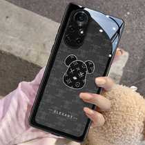 High-end black bear suitable for Huawei nova5pro mobile phone shell nova7pro female section nova8 protective sleeve nova9pro new nova6 glass se male 4