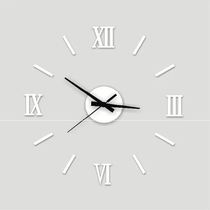 New living room 3d hanging clocks bell white wall creative solid personality wall sticking to the table bell stickup decoration sticking wall