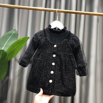 Girl Dress Girl Dress 2021 Autumn Winter New Princess Korean Version Light Core Suede Baby Plus Suede Pendant With Skirt & Baby Skirt