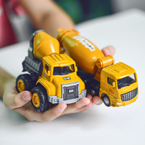 Alloy Engineering Car Children Toy Car Excavator Boy Mixer Truck Cement Tanker Model Large Concrete Toy
